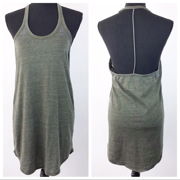 Chaser Tops - Chaser Green T Strap Tank Size Medium (1260)